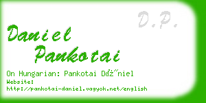 daniel pankotai business card